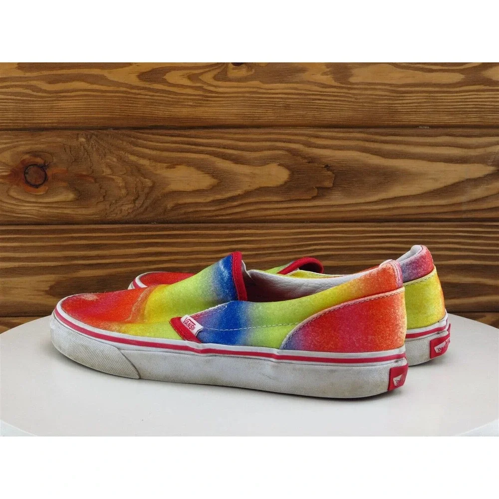 VANS Sz‎ 5.5 Shoes Girls Youth Slip-On Multicolor Fabric Slip On